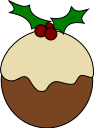A Christmas pudding